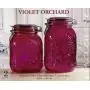 Ensemble de bocaux en verre Circleware Violet Orchard 2 pièces avec couvercle hermétique, 53 oz, 64 oz (7,5”, 8,5”) Ensemble de bocaux en verre Circleware Violet Orchard 2 pièces avec couvercle hermétique, 53 oz, 64 oz (7,5”, 8,5”)