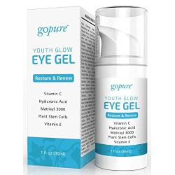 goPure Eye Gel - with Plant Stem Cells, Matrixl 3000, Aloe Vera - 1oz