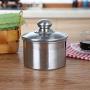 LEGOU Coffee Canister Airtight Container Stainless Steel Storage Jars,Tea and Coffee Storage Jars, Sealed Container for Tea, Nuts Coffee, and Powders Coffee Canister,A