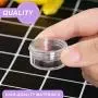 50 Pieces Empty Clear Plastic Pot Jars with Lids Round Sample Containers Mini Travel Jars for Storage of Ear Studs Ear Ring(5 ml/5g) 50 Pieces Empty Clear Plastic Pot Jars with Lids Round Sample Containers Mini Travel Jars for Storage of Ear Studs Ear Ring(5 ml/5g)