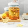 Storage Tank ABS Material Transparent Sealed cans Food Storage Storage Tank (Size : 600ml)