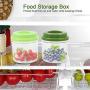 Supordu 2pcs Plastic Food Storage Fridge Containers Refrigerator Boxes for Home Picnic diy making
