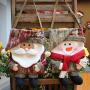 BLagenertJ Christmas Hanging Storage Bag Candy Pouch Santa Snowman Doll Design Candy Gift Biscuits Pouch for Xmas Decor Snowman