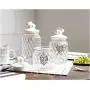 Kühle Zitronen Glas Hasen Schwäne Lebensmittelbehälter mit Keramikdeckeln Ornamente Süßigkeiten Snack Tank Gläser Behälter Dose mit Deckel für Heimdekoration
