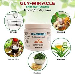 GLY MIRACLE CORIUM H2O Skin Humectant NO PARABENS for SENSITIVE Skin, 16 oz Jar Deep, Nourishing, Moisturizing Cream for Eczema, Psoriasis, Dry Skin UNSCENTED