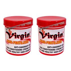 Virgin Hair Fertilizer Jar 200g Anti Dandruff And Conditioning Cream For Rapid And Healthy Hair Growth - (Pack of Two)