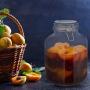 Relaxdays 3 L Preserving Glass Jar, Clip Lock Seal & Rubber Band, Airtight Transparent Food Storage Container, XXL, Standard