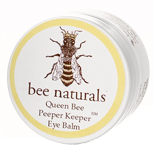 Queen Bee Naturals Best Eye Balm Peeper Keeper - Eyelid Cream Helps Reduce Crows Feet, Wrinkles & Fine Lines - Pure Anti Aging Restorative Moisturizes Your Skin - Vitamin E + 10 Organic Nutrient Oils