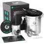 Coffee Gator Stainless Steel Container - Fresher Beans and Grounds for Longer - Canister with co2 Valve, Scoop and Travel Jar - Medium, Silver Coffee Gator Stainless Steel Container - Fresher Beans and Grounds for Longer - Canister with co2 Valve, Scoop and Travel Jar - Medium, Silver