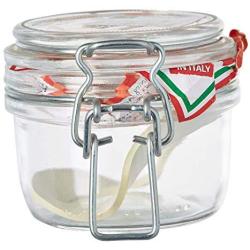 Bormioli Rocco Fido Preserving Jar 125ml Round Glass Dessert Glass Appetiser Glass Preserving Glass Storage Jars