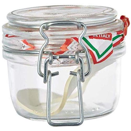 Bormioli Rocco Fido Preserving Jar 125ml Round Glass Dessert Glass Appetiser Glass Preserving Glass Storage Jars