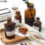 Chic Minimalist Glass Storage Jars Scandinavian Vogue Elegance Desk Storage Bottle Organizer Coffee Tea Flower Container Decor Glass Storage Containers With Lids