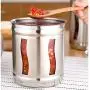 Bouteille à Café Hermétique en Acier Inoxydable, Boîtes de Rangement Alimentaire avec Couvercle Hermétique et Fenêtres Claires, Idéales pour l'Organisation de la Cuisine et du Cellier pour Thé, Biscuits, Sucre, Lait en Poudre, Argent Bouteille à Café Hermétique en Acier Inoxydable, Boîtes de Rangement Alimentaire avec Couvercle Hermétique et Fenêtres Claires, Idéales pour l'Organisation de la Cuisine et du Cellier pour Thé, Biscuits, Sucre, Lait en Poudre, Argent