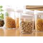 Pawaca Airtight Food Storage Container Set, Dry Food Kitchen Storage Dispenser Jars - Assorted Sizes & Slide-Back Lids, Ideal for Sugar, Tea, Coffee, Rice, Pasta - Pack of 5