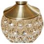 Sevenmore Living Room Decoration Metal Glass Fruit Tray Storage Jar Handicraft Crystal Candy Jar (A:1234CM)