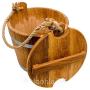 Pickle Bucket with a Lid, Wooden Pickling Barrel, Wood Pickling Crock for Fermentation
