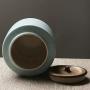 Shelf Floating Tea Storage Jar Classic Matte Ceramics Rust Storage Tank.