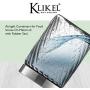 Klikel Glass Canister - Set of 2 Kitchen Containers With Lids - Tight Seal For Flour Sugar Pasta Cereal - Capacity 24oz / 700ml 4 1/4 Inch Diam X 4 1/2 Inch High