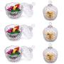 Glass Jar Embossed Candy Bowl with Lid, Crystal Lid Storage Tank, for Wedding Promotion, Set of 6 (Diameter: 4.2 Inches)