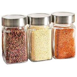 Kitchen Food Storage Jar Airtight Food Storage Storage Jar (pack Of 3) Transparent Glass Seasoning/Miscellaneous Grain Sealed Moisture-proof Sealed Tank (Size : 1000ml)