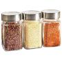 Kitchen Food Storage Jar Airtight Food Storage Storage Jar (pack Of 3) Transparent Glass Seasoning/Miscellaneous Grain Sealed Moisture-proof Sealed Tank (Size : 1000ml)