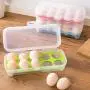 Coerni Sturdy Covered Eggs Holder - 10 Egg Tray, Clear (Green) Coerni Sturdy Covered Eggs Holder - 10 Egg Tray, Clear (Green)