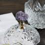 ZSY Decorated Crystal Glass Candy Dish with Lid, Crystal Clear, Strong Perspective, Used for Food Storage and Organization of Biscuit Jars, Suitable for Home Living Room Bedroom Banquet