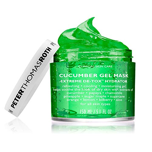 Cucumber Gel Mask Extreme De-Tox Hydrator, Cooling and Hydrating Facial Mask, Helps Soothe the Look of Dry and Irritated Skin