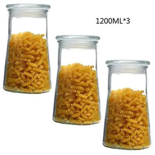 Glass Sealed Jars, Kitchen Household Grain Containers, Storage Spices/Pasta/Oatmeal/Coffee Beans Glass Sealed Jars, Kitchen Household Grain Containers, Storage Spices/Pasta/Oatmeal/Coffee Beans