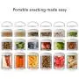 Whiskware Stackable Tritan Plastic Snack Pack, White Whiskware Stackable Tritan Plastic Snack Pack, White