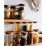 humidifier Glass Sealed cans, Wooden lid Storage Jars, Candy Jars, Tea Milk Powder, Dried Fruit and Grain Storage Tanks