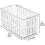 Organisateur de Rangement Plastique pour Réfrigérateur – MDesign – 2 Pièces – Boîtes de Rangement pour Fruits, Légumes, Laitues, Fromages, Herbes Fraîches, Snacks – Avec Ouvertures pour la Circulation de l'Air Organisateur de Rangement Plastique pour Réfrigérateur – MDesign – 2 Pièces – Boîtes de Rangement pour Fruits, Légumes, Laitues, Fromages, Herbes Fraîches, Snacks – Avec Ouvertures pour la Circulation de l'Air