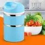 Lcxliga Stainless Steel Lunch Box, Leak Proof Stackable Bento Lunch Box For Adults Large Capacity Food Storage