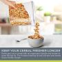 Cereal Container Storage Set - 3 Piece Airtight Food Storage Containers. BPA Free Dispenser Storage Container Set with Free Labels & Pen - by Simple Gourmet