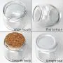 Syntic 40 Pcs 7 oz (225ML) Glass Jars, Yogurt Jars with PE Lids and Cork Lids, Clear Pudding Jars Ideal for Jam, Honey, Spices,Mousse, DIY and Art