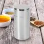 Edelstahl Tee-Tüten Dose Behälter Lebensmittelbehälter für Küche Haushalt Tee Kaffee Zucker Aufbewahrung (L)