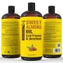 NEW Cold Pressed Sweet Almond Oil - Big 32 fl oz Bottle - Unrefined & 100% Natural - For Skin & Hair, with No Added Ingredients - Perfect Carrier Oil for Essential Oils