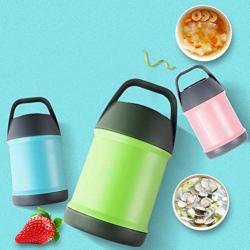DayCount Stainless Steel Food Jar 15 Oz Vacuum Insulated Lunch Thermos Containers for Kids/Adults, Travel, School, Camping. BPA-Free FDA Approved Leak Proof (Green)