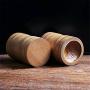 2pcs Bamboo Tea Canister, Portable Tea Lettering