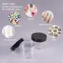 Bouteilles en Plastique Transparentes Rondes de 120 ml (4 Oz) – Lot de 12 – Idéales pour Slime, Bijoux, Maquillage, Ongles, Accessoires – Avec Couvercles à Vis Noirs. Bouteilles en Plastique Transparentes Rondes de 120 ml (4 Oz) – Lot de 12 – Idéales pour Slime, Bijoux, Maquillage, Ongles, Accessoires – Avec Couvercles à Vis Noirs.