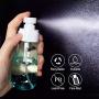 Henscoqi 6 packs Empty Spray Bottles, Fine Mist Spray Bottles 3.4oz/100ml Travel Bottles Containers Set Spray Bottle Accessoires Refillable Bottles, Clear Mini Travel Small Bottles for Kids and Adults