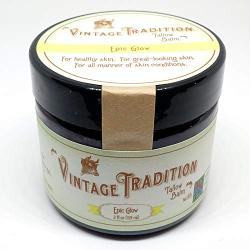 Vintage Tradition Epic Glow Tallow Balm with Green PastureTM Oils, 100% Grass-Fed, 2 Fl Oz''The Whole Food of Skin Care''