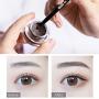 Music Flower Eyeliner Gel Eyebrow Powder Waterproof Brown and Black with Brush Mirror Kit