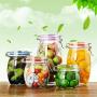 RSCHEF 1pcs jars for spices glass storage bottles jars with lid capacity honey candy jar kitchen storage container glass jar Large Glass Storage Containers With Lids