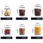 Sealed Storage Jar Food Grains Transparent Glass Bottle Tea Coffee Moisture-proof Seal Storage Cans DELICATEWNN (Capacity : Blue 500ml)