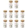 LOVIVER 10Pcs Small Glass Bottles with Cork Stopper Tiny Clear Vials Storage Container for Art Crafts Projects Decoration Party Supplies