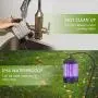 Électrochoc PRANITE BK001 Insecticide Électronique Piège à Moustiques avec Lumière UV 2000V Contrôle des Insectes Non Toxique Piège Attracteur 2-en-1 Rechargeable, Noir Électrochoc PRANITE BK001 Insecticide Électronique Piège à Moustiques avec Lumière UV 2000V Contrôle des Insectes Non Toxique Piège Attracteur 2-en-1 Rechargeable, Noir