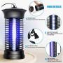 Bug Zapper Mosquito Killer - Flying Insect Killer Indoor - Fly Traps Mosquito Lamp Insect Zappers Mosquito Attractant Trap with Hook for Indoor Patio Garden