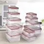 SEALCO Food Storage Containers with Lids ? Reusable Plastic Containers ? BPA-Free, Stackable, Microwave, Dishwasher, Freezer Safe ? Airtight ? 12 Piece Set
