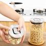 Glass Sealed Jars, Kitchen Household Grain Containers, Storage Spices/Pasta/Oatmeal/Coffee Beans